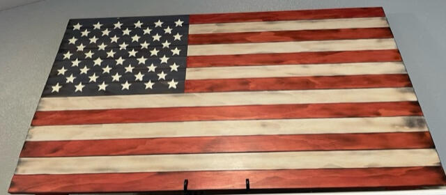 Rustic American Flag